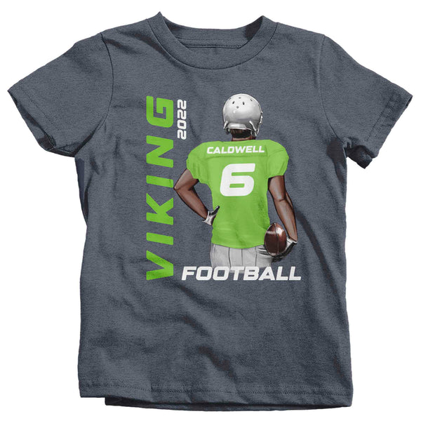 Kids Personalized Football T Shirt Custom Football Dad Shirt Personalized Football Brother Sister Team Custom Unisex Shirts Youth-Shirts By Sarah