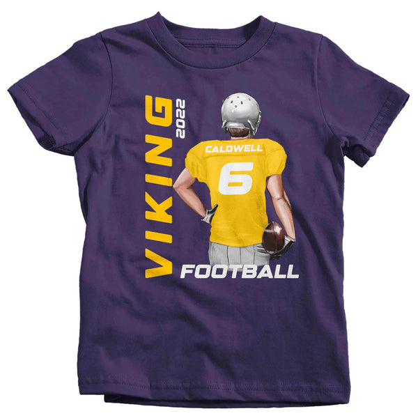 Kids Personalized Football T Shirt Custom Football Dad Shirt Personalized Football Brother Sister Team Custom Unisex Shirts Youth-Shirts By Sarah