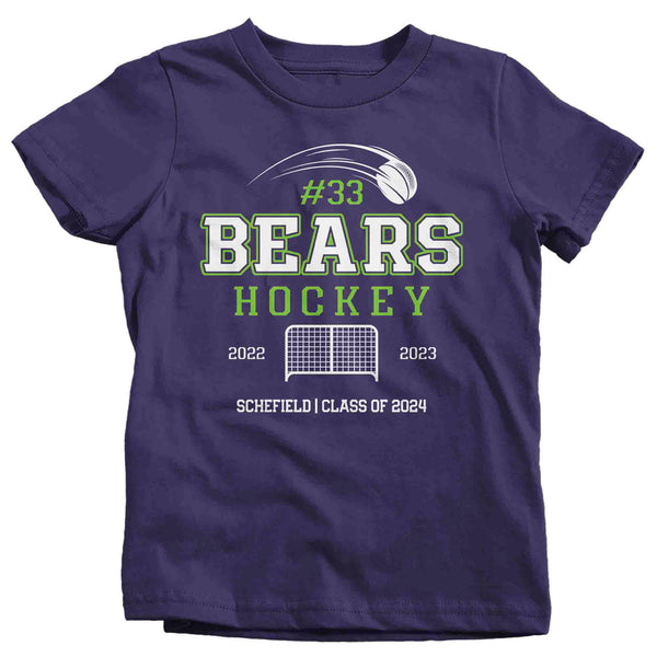 Kids Personalized Hockey Shirt Custom Hockey Sister T Shirt Net Goal Goalie Personalized Hockey TShirt Custom Unisex Shirts Gift Idea Tee-Shirts By Sarah