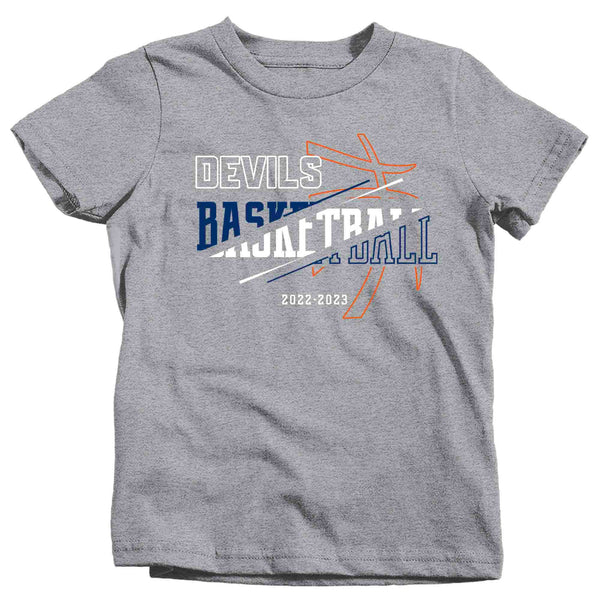 Kids Basketball Team Shirt Ball Tee Streetwear Urban Coach Highschool T Shirt Custom Player Brother TShirt Custom Unisex Youth Gift-Shirts By Sarah