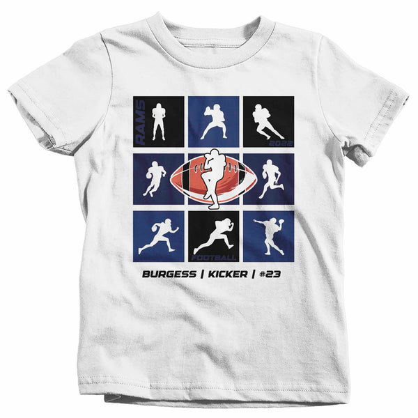Kids Personalized Football T Shirt Custom Football Brother Shirt Personalized Football Sister Team TShirt Custom Unisex Gift Idea-Shirts By Sarah