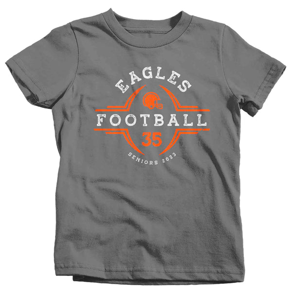 Kids Personalized Football T Shirt Custom Vintage Junior Varsity Gift Personalized Football Team Brother Sister Tshirt Unisex Shirts-Shirts By Sarah