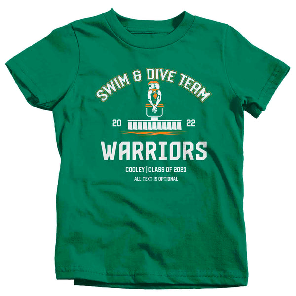Kids Personalized Swim Team Shirt Custom Swimming Brother Dive Team T Shirt Personalized Swimmer Sister TShirt Custom Unisex Shirts Gift Idea-Shirts By Sarah