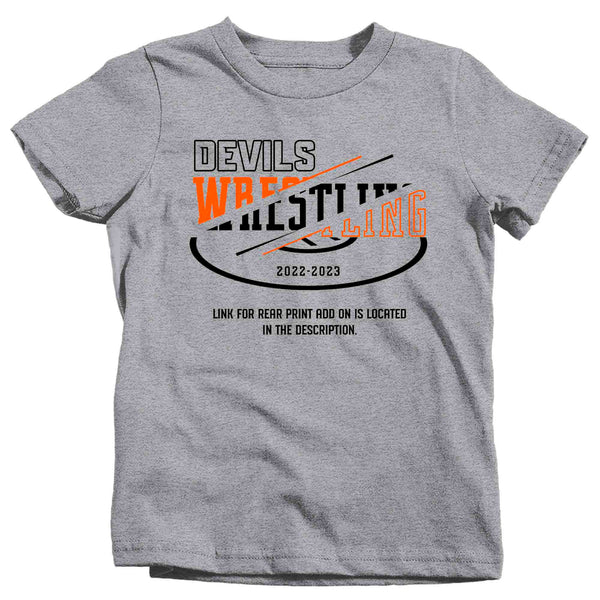 Kids Wrestling Team Shirt Personalized Wrestler Tee Streetwear Highschool T Shirt Personalized Brother TShirt Custom Unisex Shirts Gift-Shirts By Sarah