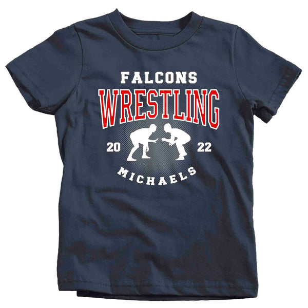 Kids Personalized Wrestling Shirt Custom Wrestle Tee Wrestler Team T Shirt Personalized Brother Sister TShirt Custom Youth Unisex Shirts Gift Idea Tee-Shirts By Sarah