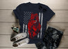 Shirts By Sarah Women's American Pitbull T-Shirt USA Flag Patriotic Dog Shirts
