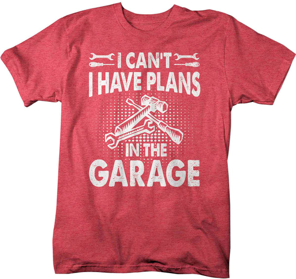 Men's Funny Mechanic Shirt Plans In Garage Car Guru Aficionado T Shirt Gift Father's Day Gift Grandpa Tee Father Unisex Man-Shirts By Sarah