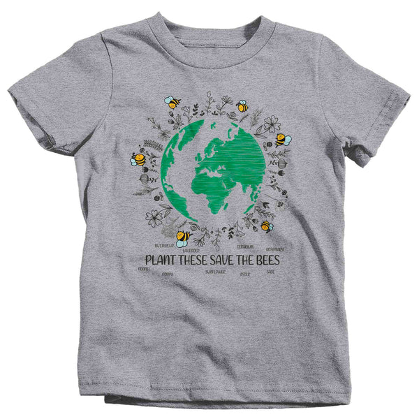 Kids Earth Day Shirt Plant These T Shirt Forest Farming Save The Bees Climate Change Global Warming Gift Shirt Boy's Girl's Unisex TShirt-Shirts By Sarah