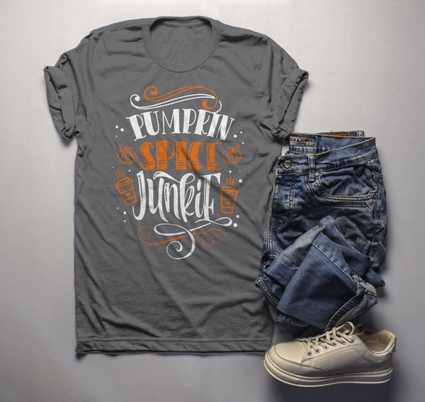 Men's Pumpkin Spice T Shirt Pumpkin Spice Junkie Tee Fall Shirts Seasonal TShirt Funny-Shirts By Sarah