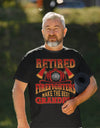 Men's Retired Firefighter Shirt Grandpa T Shirt Firemen Make The Best Grandpas Tee Grandpa Gift Father's Day Unisex Man