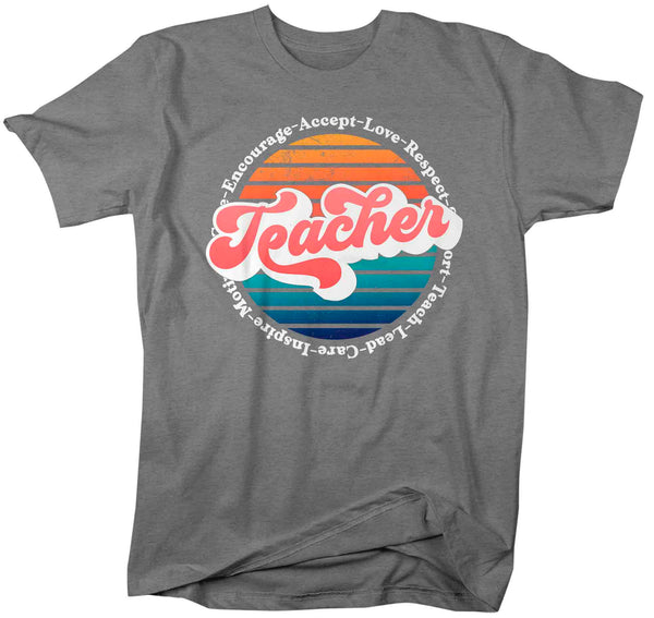 Unisex Vintage Teacher Shirt Retro Teacher T Shirt Vintage 60's TShirt Teacher Tee Men's Soft Cotton Inspirational Gift Idea-Shirts By Sarah