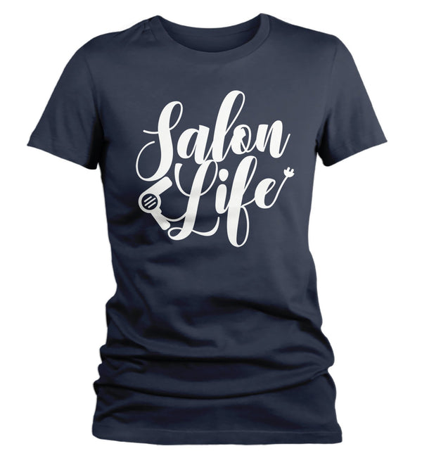 Women's Salon Life T-Shirt Hairdresser Shirts Hair Salon Shirt Barber Shirts Stylist TShirt Gift Idea-Shirts By Sarah