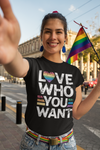 Women's Pride Ally Shirt LGBTQ T Shirt Support Love Who You Want Don't Hate Shirts LGBT Shirts Gay Trans Support Tee Ladies