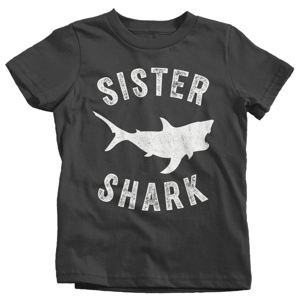 Kids Sister Shark T Shirt Shark Shirts Matching Sister TShirt Matching Shirt Gift Idea Tee Family Shirts-Shirts By Sarah