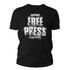 Men's Support Free Press Shirt 1st Amendment Auditor T Shirt Freedom Activist Audit Police First Constitution Unisex Man-Shirts By Sarah