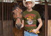 Men's Cowboy Christmas Shirt Santa Cow Boy Hat XMas Happy Desert Cute Tee Western Country Holiday Funny Graphic Tshirt Unisex Man