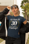 Women's Funny 30th Birthday T Shirt Life Begins At Shirts Thirtieth Birthday Shirts Shirt For 30th Classic Age Thirty Birthday Gift Ladies