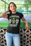 Women's Funny Shenanigans Squad Shirt St. Patrick's Day T Shirt Sugar Skull Grunge Tshirt Graphic Tee Streetwear Ladies