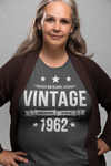 Women's 60th Birthday Shirt Original Vintage Shirt Awesome Since 1962 Tshirt Birthday Gift Shirt Unisex 60th Tee For Woman Sixty Gifts
