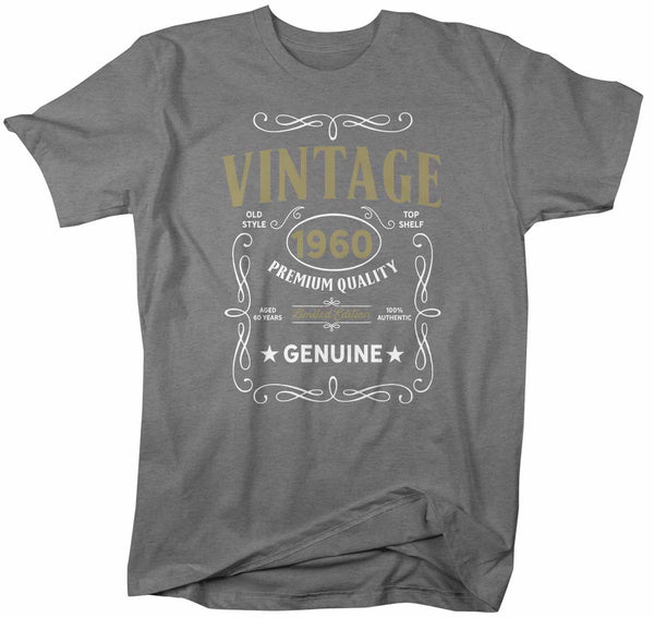Men's Vintage 1960 60th Birthday T-Shirt Classic Sixty Shirt Gift Idea 60th Birthday Shirts Vintage Tee Vintage Shirt-Shirts By Sarah
