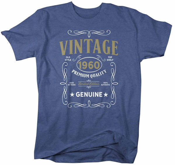 Men's Vintage 1960 60th Birthday T-Shirt Classic Sixty Shirt Gift Idea 60th Birthday Shirts Vintage Tee Vintage Shirt-Shirts By Sarah
