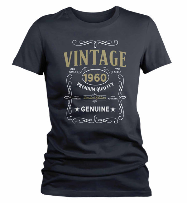 Women's Vintage 1960 60th Birthday T-Shirt Classic Sixty Shirt Gift Idea 60th Birthday Shirts Vintage Tee Vintage Shirt-Shirts By Sarah
