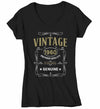 Women's V-Neck Vintage 1960 60th Birthday T-Shirt Classic Sixty Shirt Gift Idea 60th Birthday Shirts Vintage Tee Vintage Shirt