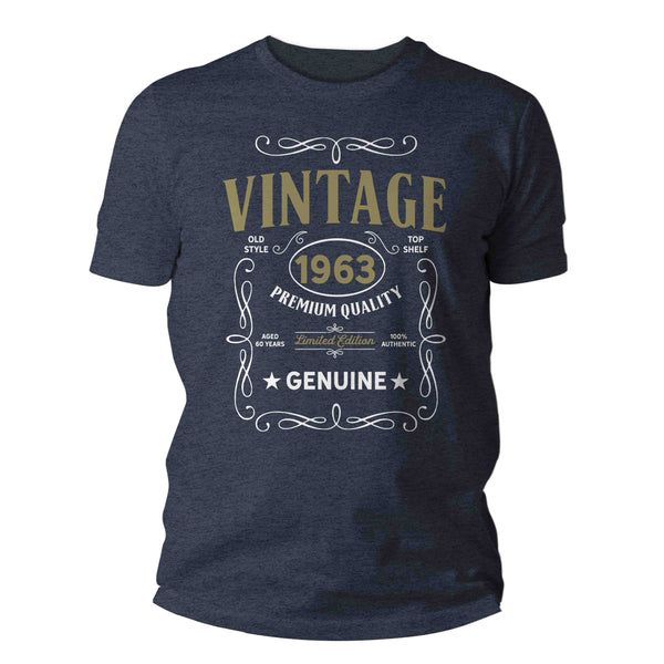 Men's Vintage 1963 60th Birthday T-Shirt Classic Sixty Shirt Gift Idea 60th Birthday Shirts Vintage Tee Vintage Shirt Man Unisex-Shirts By Sarah