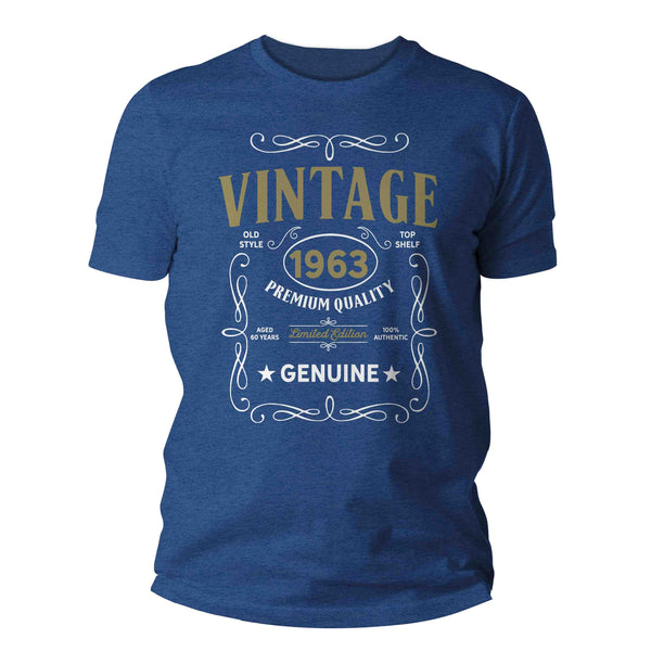 Men's Vintage 1963 60th Birthday T-Shirt Classic Sixty Shirt Gift Idea 60th Birthday Shirts Vintage Tee Vintage Shirt Man Unisex-Shirts By Sarah
