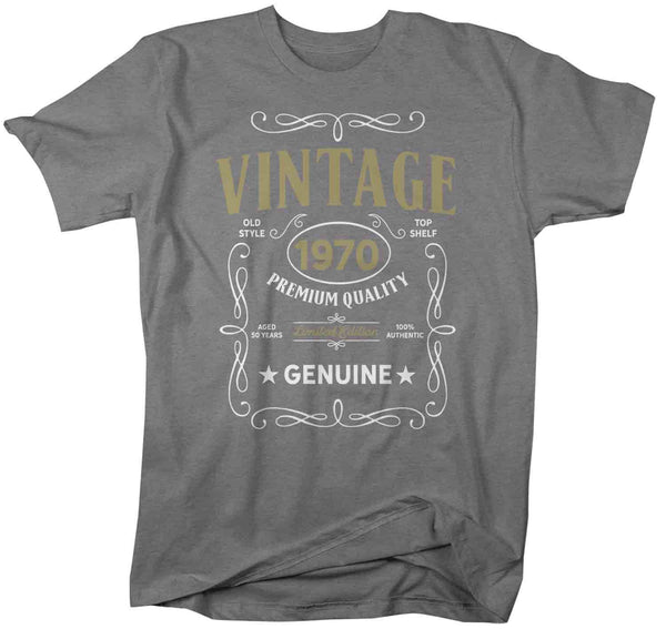 Men's Vintage 1970 50th Birthday T-Shirt Classic Fifty Shirt Gift Idea 50th Birthday Shirts Vintage Tee Vintage Shirt-Shirts By Sarah