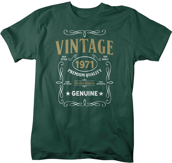 Men's Vintage 1971 50th Birthday T-Shirt Classic Fifty Shirt Gift Idea 50th Birthday Shirts Vintage Tee Vintage Shirt Man Unisex-Shirts By Sarah