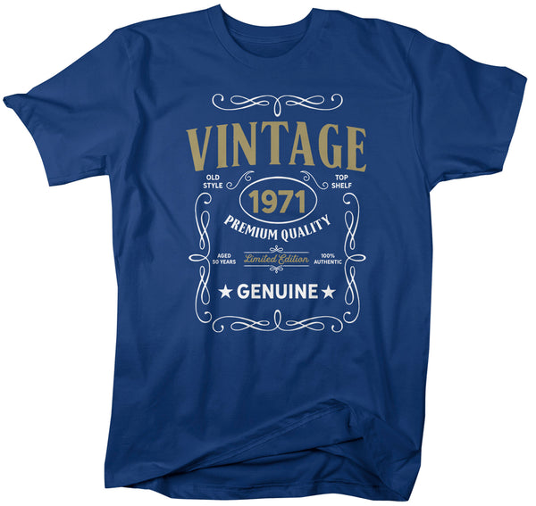 Men's Vintage 1971 50th Birthday T-Shirt Classic Fifty Shirt Gift Idea 50th Birthday Shirts Vintage Tee Vintage Shirt Man Unisex-Shirts By Sarah