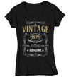 Women's V-Neck Vintage 1971 50th Birthday T-Shirt Classic Fifty Shirt Gift Idea 50th Birthday Shirts Vintage Tee Vintage Shirt Ladies