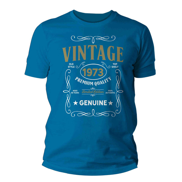 Men's Vintage 1973 50th Birthday T-Shirt Classic Fifty Shirt Gift Idea 50th Birthday Shirts Vintage Tee Vintage Shirt Man Unisex-Shirts By Sarah