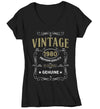 Women's V-Neck Vintage 1980 40th Birthday T-Shirt Classic Forty Shirt Gift Idea 40th Birthday Shirts Vintage Tee Vintage Shirt