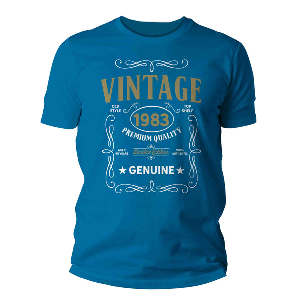 Men's Vintage 1983 40th Birthday T-Shirt Classic Forty Shirt Gift Idea 40th Birthday Shirts Vintage Tee Vintage Shirt Man Unisex-Shirts By Sarah