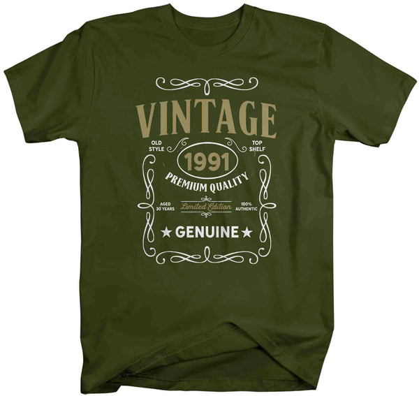 Men's Vintage 1991 30th Birthday T-Shirt Classic Thirty Shirt Gift Idea 30th Birthday Shirts Vintage Tee Vintage Shirt Man Unisex-Shirts By Sarah