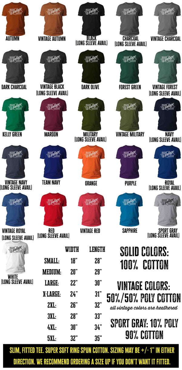 Men's Vintage 1973 Birthday T Shirt 50th Birthday Vintage Shirt Fifty Years Gift Grunge Bday Gift Men's Unisex Bday Unisex Man-Shirts By Sarah