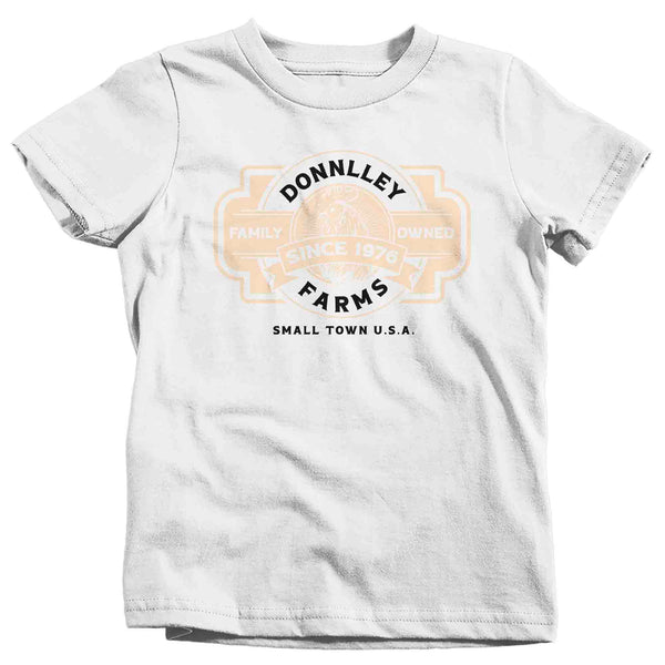 Kids Personalized Farm T Shirt Homestead Vintage Rooster Shirt Farmer Gift Idea Custom Chicken Shirt Customized TShirt Boys Girls-Shirts By Sarah