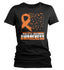 Women's Multiple Sclerosis Shirt MS Awareness T Shirt Orange Ribbon Feather Birds Hope Tshirt Graphic Tee Streetwear Ladies Woman-Shirts By Sarah