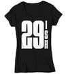 Women's V-Neck 30th Birthday Shirt 29 Ish Funny T-Shirt Gift Idea 30th 29th 29-ish Birthday Shirts Joke Humor Thirty Tee Shirt Ladies