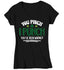 Women's V-Neck Funny Pinch Shirt St. Patrick's Day T Shirt You Pinch I Punch Tshirt Graphic Tee Streetwear Humor Ladies-Shirts By Sarah
