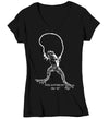 Women's V-Neck Frog Shirt Hipster Jumping Day T Shirt Amphibian Gift Jump May 13th Graphic Tee Ladies