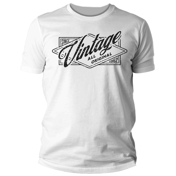 Men's Vintage 1962 Birthday T Shirt Birthday Vintage Shirt Years Gift Grunge Bday Gift Men's Unisex Bday Unisex Man-Shirts By Sarah