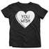 Kids Funny Valentine's Day Shirt You Wish Shirt Heart T Shirt Fun Anti Valentine Shirt Anti-Valentines Tee Youth Boys Girls-Shirts By Sarah