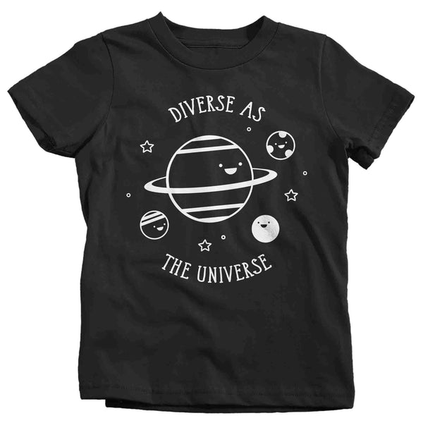 Kids Autism Shirt Diverse As Universe Neurodivergent Awareness Neurodiversity Space Asperger's Syndrome Spectrum ASD Unisex Youth-Shirts By Sarah