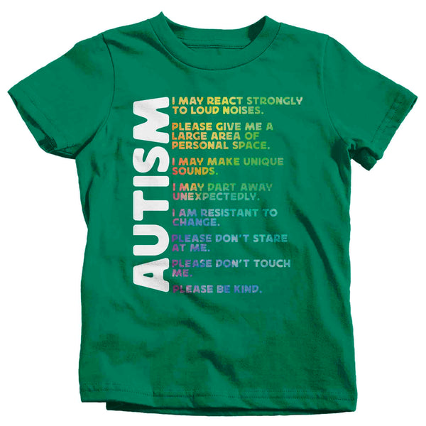 Kids Autism T Shirt Autistic Trait Symptom Shirt Awareness T-Shirt Spectrum Disorder TShirt Autistic ASD Tee Youth Unisex-Shirts By Sarah
