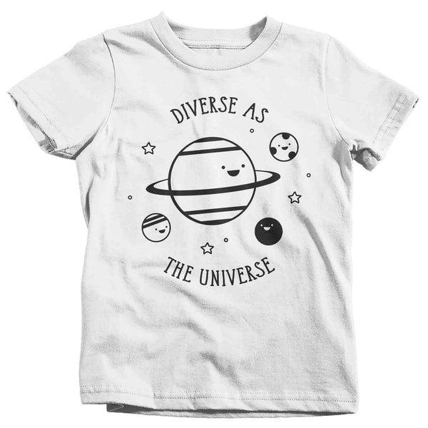 Kids Autism Shirt Diverse As Universe Neurodivergent Awareness Neurodiversity Space Asperger's Syndrome Spectrum ASD Unisex Youth-Shirts By Sarah