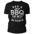 Men's BBQ Shirt Dad's BBQ T Shirt Best In Town Grill Cook Father's Day Chef Barbeque Meat Smoker Gift For Him Unisex Man-Shirts By Sarah