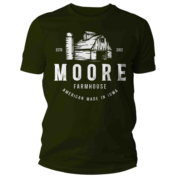 Men's Personalized Farm Shirt Custom Barn & Silo T Shirt Farmer Homestead Agriculture Farming TShirt Unisex Mans Gift Idea-Shirts By Sarah